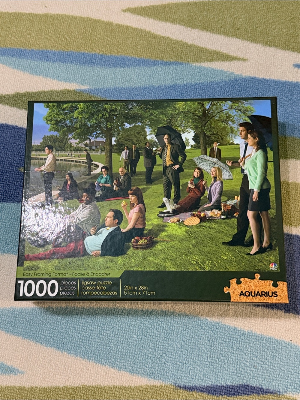 1000-Piece Jigsaw Puzzle - Picnic Scene (Green)